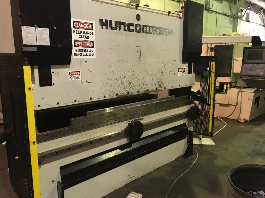 HURCO 67 TON HYDRAULIC CNC PRESS BRAKE MODEL 60-2550