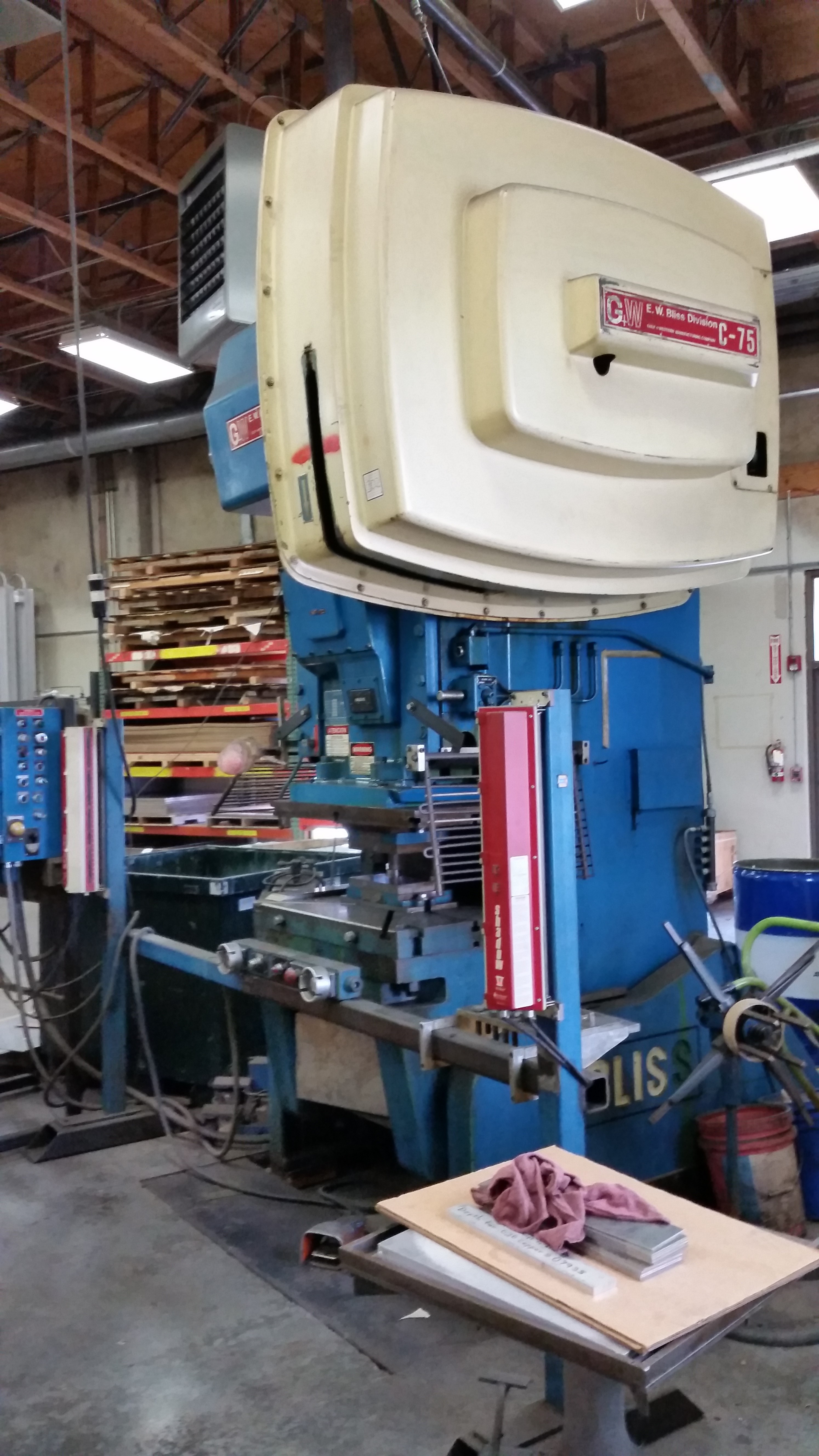 Bliss C-75 Gap Frame Punch Press: OBI Type