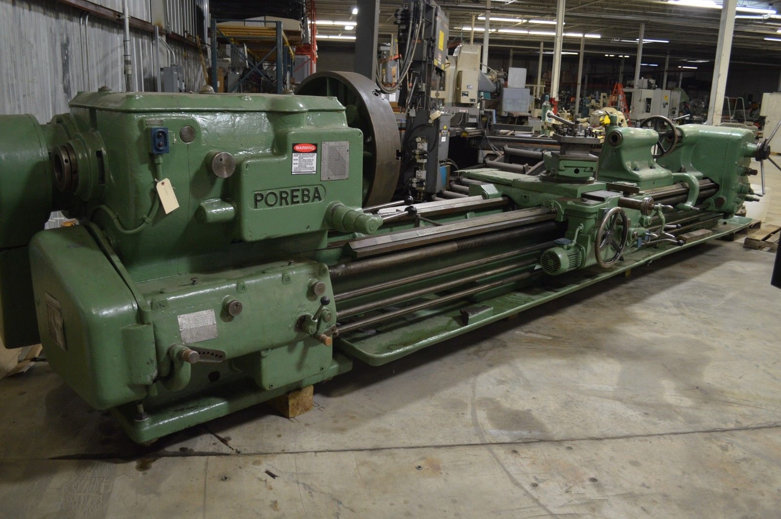 POREBA MODEL TR90 36 X 168 ENGINE LATHE