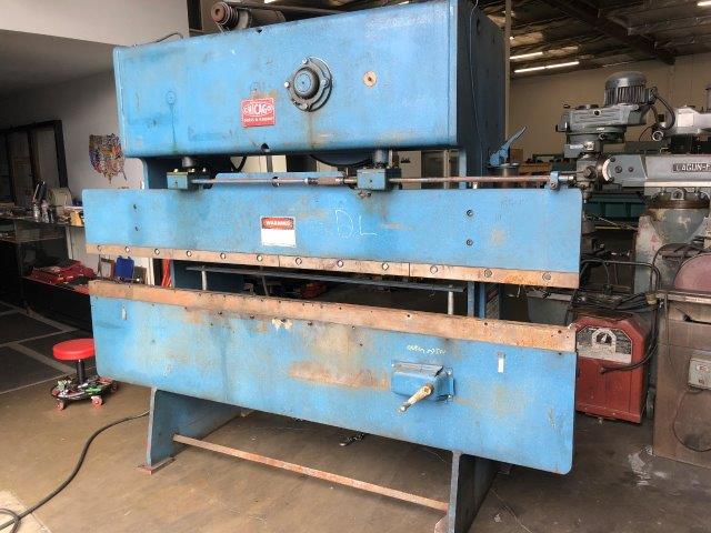 25 Ton x 8, DREIS & KRUMP CHICAGO 285,PRESS BREAKE  Our stock number: 5287