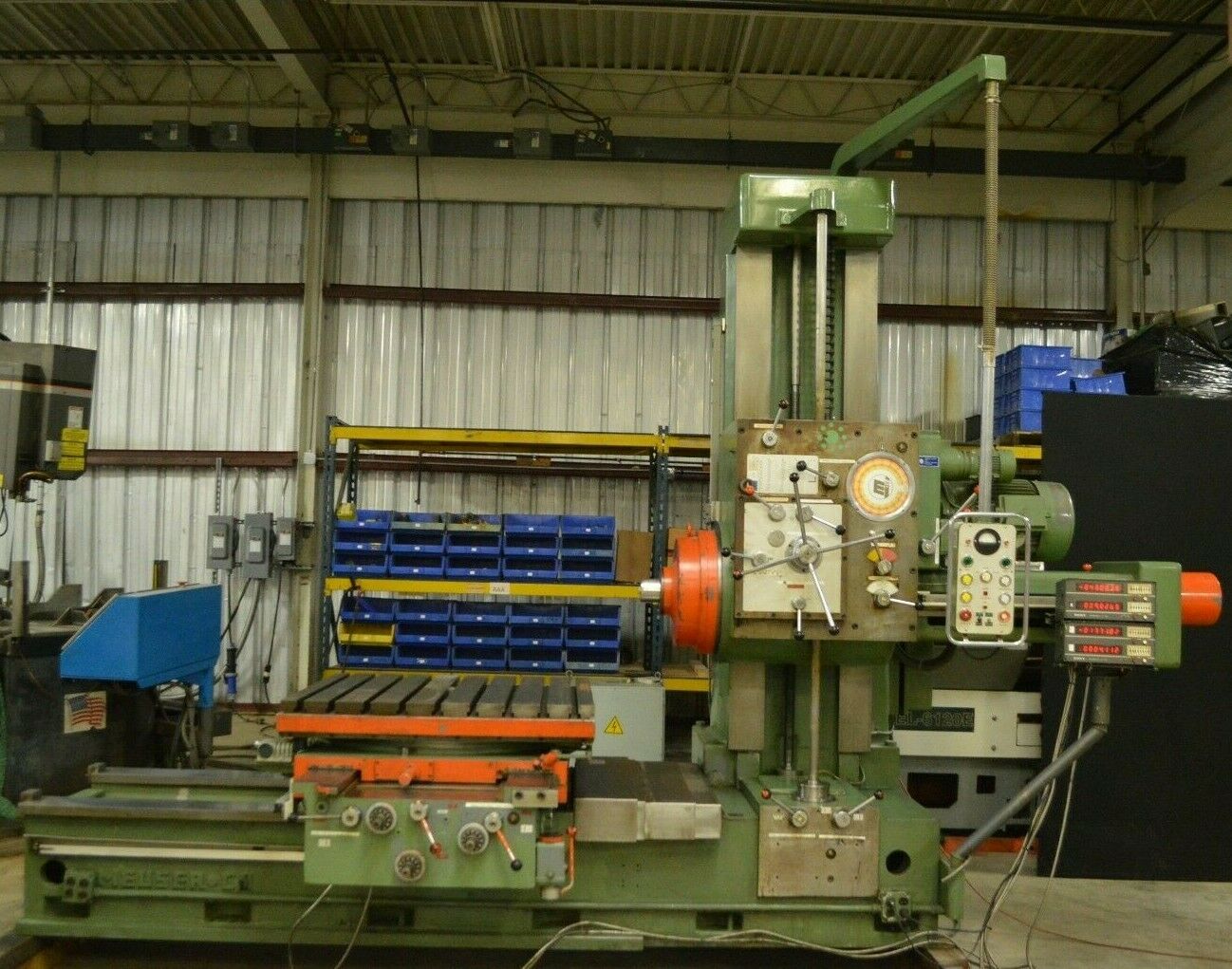 Meuser & Co Model M76BFS-44650 Horizontal Boring Mill With Sony DRO