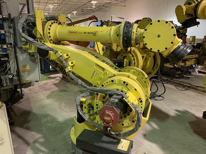 FANUC ROBOT LIQUIDATION SALE M900iA/350 6 AXIS CNC ROBOT WITH R30iA CONTROLLER (70) UNITS AVAILABLE 350KG X 2650mm REACH