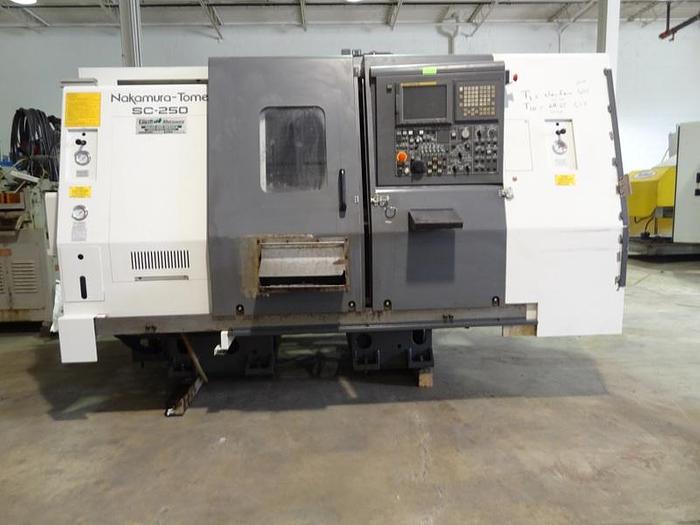 NAKAMURA TOME SC250 CNC LATHE W/SUB SPINDLE 2005