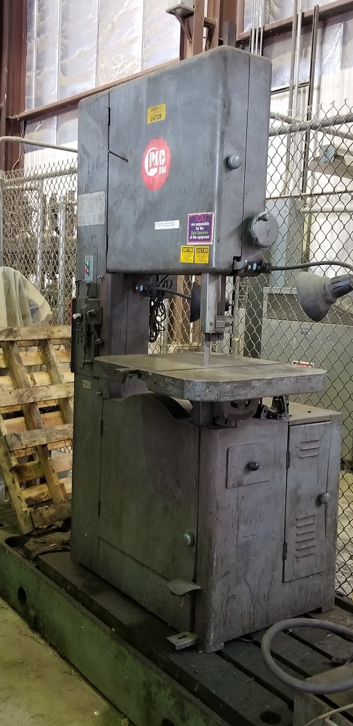 Used Grob Model NS24 Vertical Band Saw; SN 3591