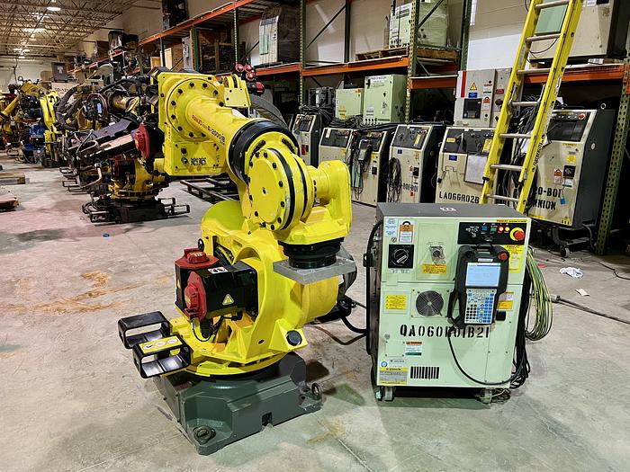 VERY LOW HOUR FANUC R2000iB/210F WITH R30iB CONTROLLER, TESTED AND CLEANED, 251 HOURS