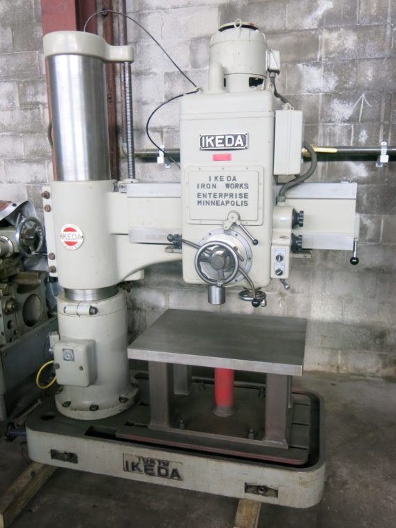 Ikeda Radial Drill 10″ Column 36″ Max. Spindle Centerline