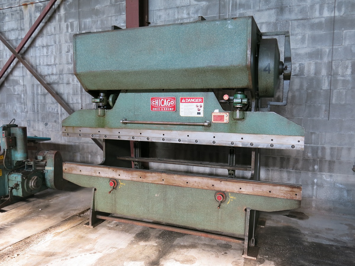 Chicago 10′ 55 Ton Mechanical Press Brake FOMBG
