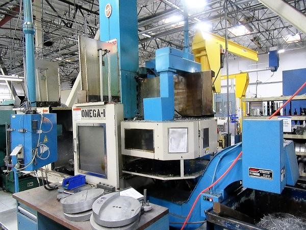 1998 O-M Ltd. Omega-60, BORING MILLS, VERTICAL & VTL, CNC W/ATC Machine # 8536