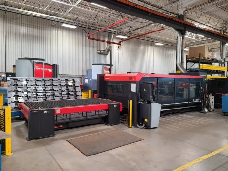 4000 WATT AMADA FOM2 3015NT CO2 LASER INSTALL:2016 APPROX:27,000   Our stock number: 12328