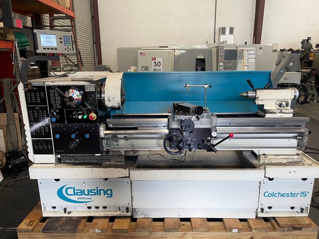 CLAUSING COLCHESTER 15”/23” X 50” CC REMOVABLE GAP LATHE 2002’ #GMT-3142