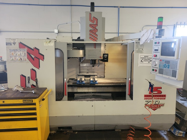 Haas VF-4 VMC w/ 4th axis drive, ready to go Vertical Machining Centers (5-Axis)