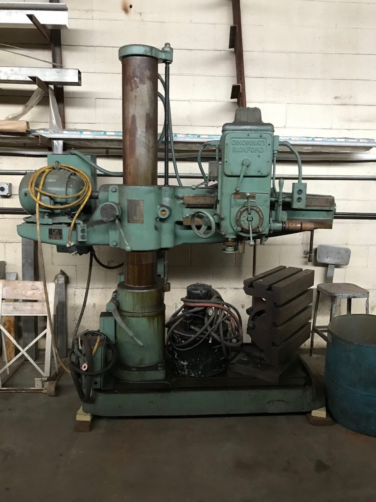 2861-410 Cincinnati Bickford Tool Company Radial Arm Drill 3′ x 9″