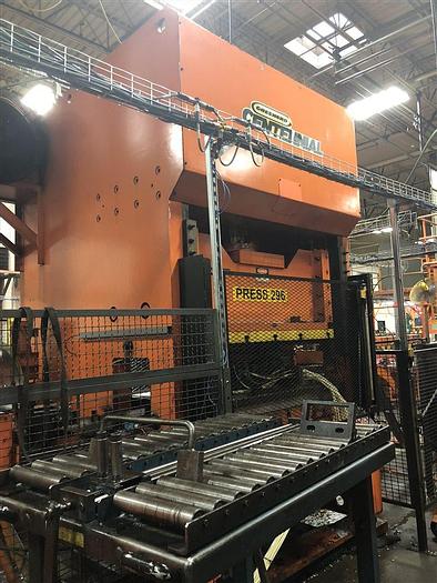 150 TON GREENERD HYDRAULIC PRESS, NEW 1985, 60