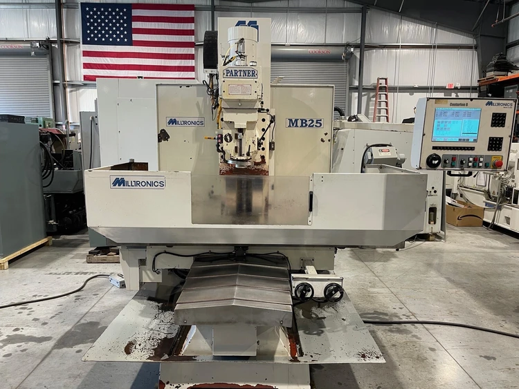 MILLTRONICS MB-25 3 Axis CNC Vertical Milling Machine 2005’ #6993