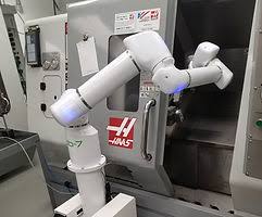 OB7 Standard Cobot to operate a lathe machine